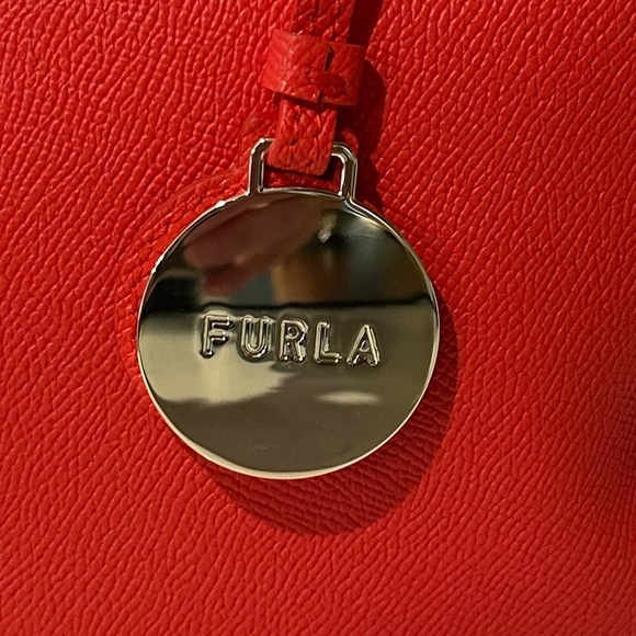 Furla Minerva Leather Satchel Handbag NWT - Picture 3 of 8